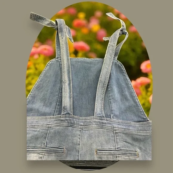 NY & Co Denim Wide Leg Overalls. NWT
SIZE: XL - Picture 6 of 13